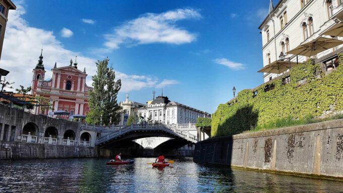 rzeka w Lublanie