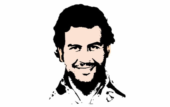 Pablo Escobar portret
