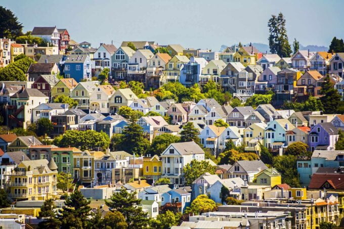 domy miejskie w San Francisco